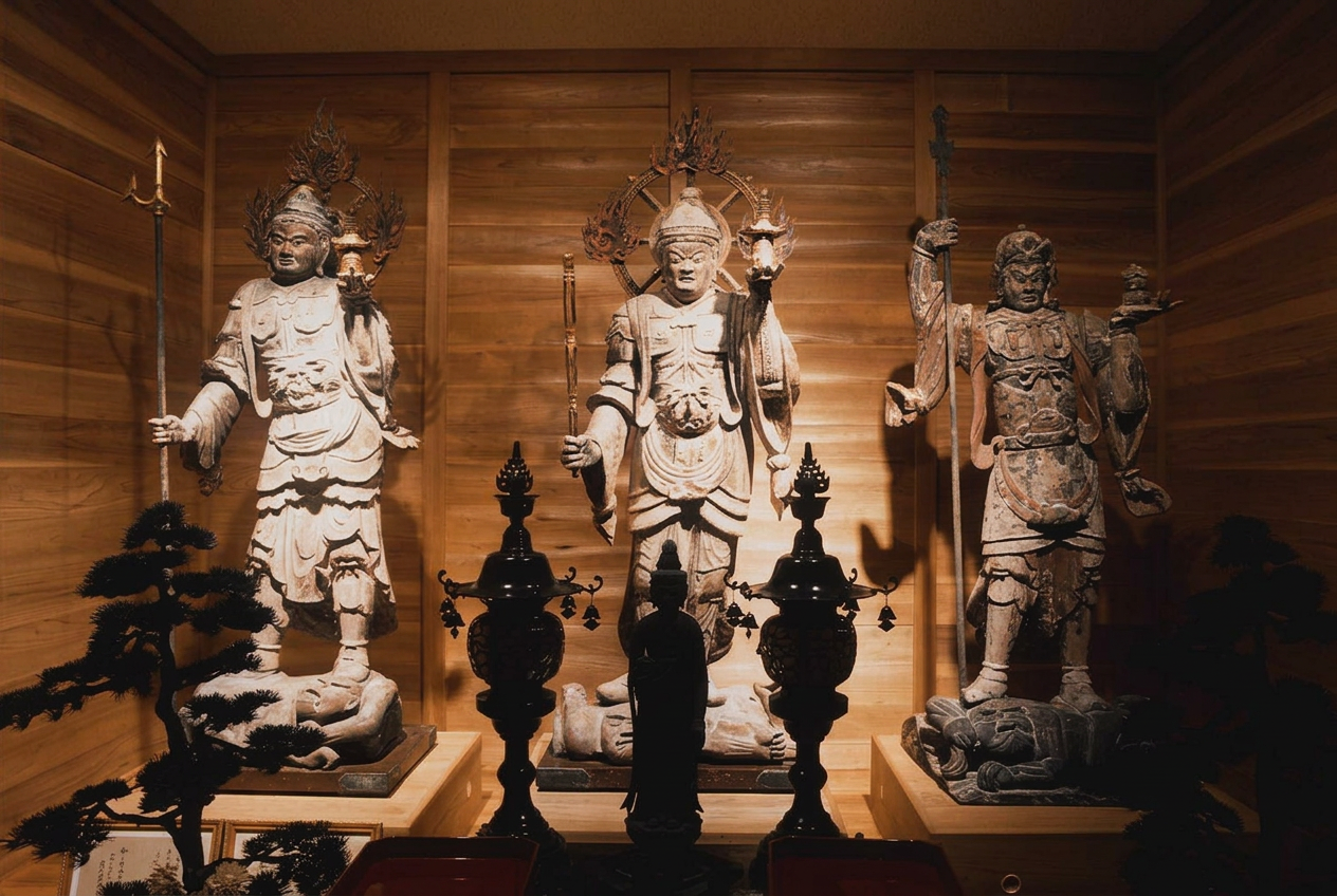 多良木町にある相良霊場の一つ「高寺院」の厳かな本堂
